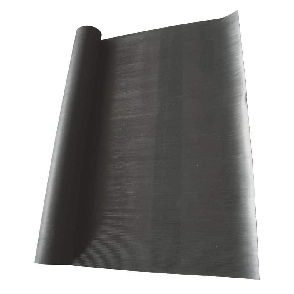 Rubber-Cal Corrugated Fine Rib 1/8 in. x 4 ft. x 15 ft. Rubber Runner