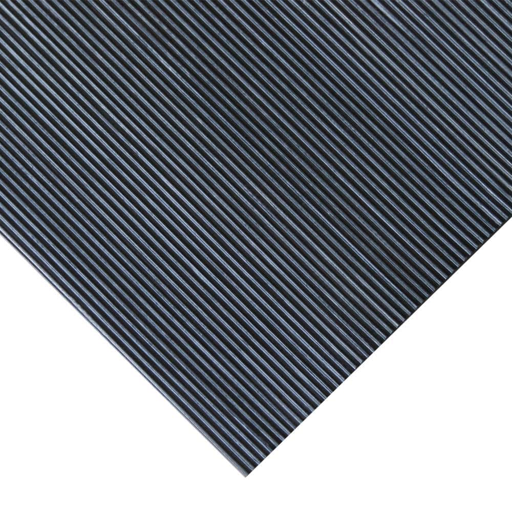 Rubber-Cal Corrugated Fine Rib 1/8 in. x 4 ft. x 15 ft. Rubber Runner