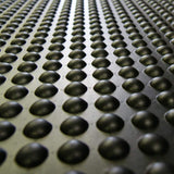 Rubber-Cal "Bubble-Top" Anti-Fatigue Floor Mat, 5/8 in Thick, 2 ft x 3 ft, Black Borders
