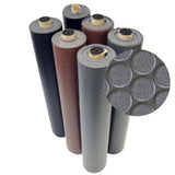 Rubber-Cal Coin Grip 4 ft. x 5 ft. Black Commercial Grade PVC Flooring