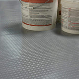 Rubber-Cal "Block-Grip" 4 ft. x 8 ft. Black Commercial PVC Flooring