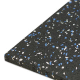 Rubber-Cal "Elephant Bark" Rubber Flooring – 3/8 in. x 4 ft. x 4 ft. – Black