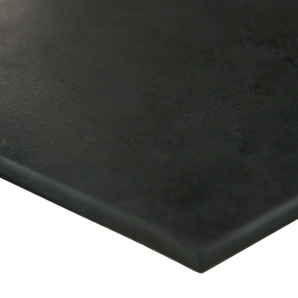 Rubber-Cal 50A Durometer Neoprene Sheet - 3/32 in. T x 12 in. W x 12 in. L - Smooth Finish - Black Rubber Sheet (1 sq. ft.)