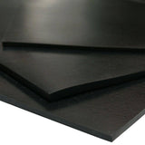 Rubber-Cal 50A Durometer Neoprene Sheet - 1/8 in. T x 24 in. W x 12 in. L - Smooth Finish - Black Rubber Sheet (2 sq. ft.)