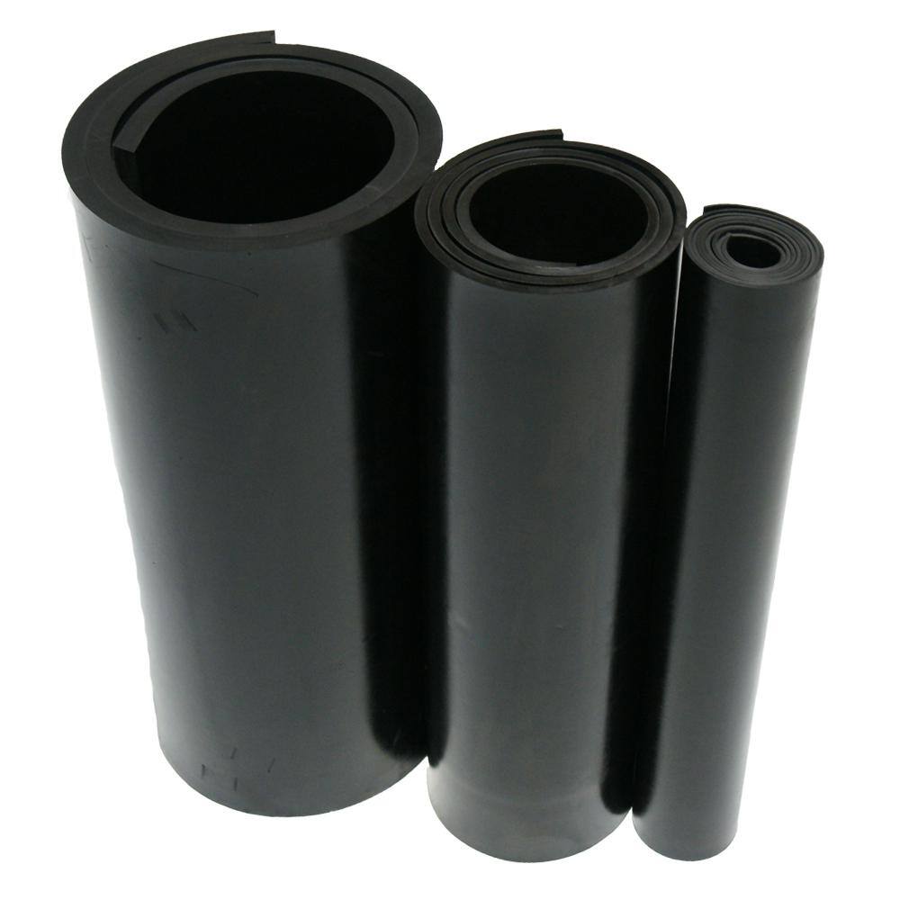 Rubber-Cal 0.062 in. T x 4 in. W x 36 in. L Neoprene Sheet 80A Durometer Smooth Finish No Backing in Black
