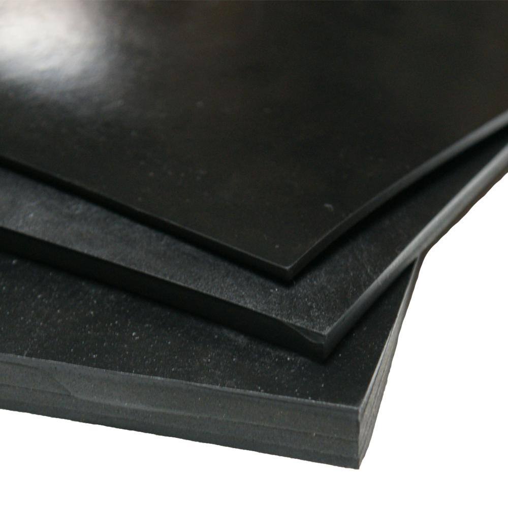 Rubber-Cal EPDM Rubber Sheet - 3/32 in. Thick x 6 in. Width x 36 in. Length - Black - 60A Durometer