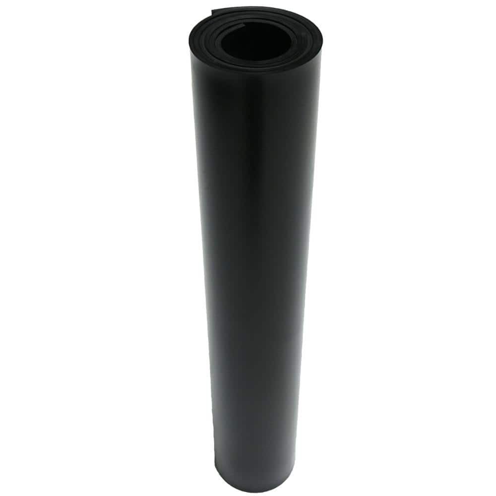 Rubber-Cal EPDM Rubber Sheet - 3/32 in. Thick x 6 in. Width x 36 in. Length - Black - 60A Durometer