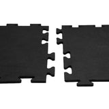 Rubber-Cal Armor-Lock (Fitness) 3/8 in. x 20 in. x 20 in. Black Interlocking Rubber Tiles, 12-Pack (Covers 33 sq. ft.)