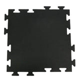 Rubber-Cal Armor-Lock (Fitness) 3/8 in. x 20 in. x 20 in. Black Interlocking Rubber Tiles, 6-Pack (16.5 sq. ft.)