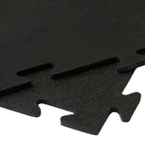 Rubber-Cal Armor-Lock (Fitness) 3/8 in. x 20 in. x 20 in. Black Interlocking Rubber Tiles, 6-Pack (16.5 sq. ft.)