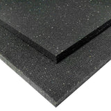 Rubber-Cal Shark Tooth Heavy-Duty Rubber Mat - Black, 36 x 24 x 0.75 in.