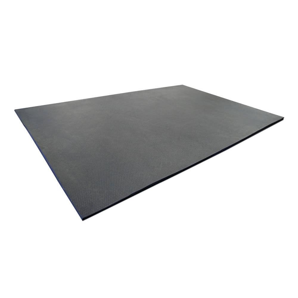 Rubber-Cal Maxx-Tuff Rubber Mat – Heavy-Duty Floor Protection, Black, 1/2 in x 2 ft x 3 ft