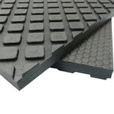 Rubber-Cal Maxx-Tuff Rubber Mat – Heavy-Duty Floor Protection, Black, 1/2 in x 2 ft x 3 ft