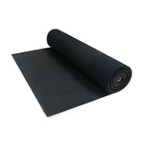 Rubber-Cal "Tuff-n-Lastic" Rubber Runner Mat, 1/8 in. Thick x 48 in. Wide x 4 ft. Long, Rolled Rubber Flooring, Black