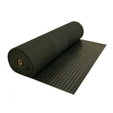 Rubber-Cal Diamond Plate 4 ft. x 8 ft. Black Rubber Flooring (32 sq. ft.)
