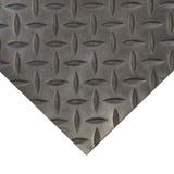 Rubber-Cal Diamond Plate 4 ft. x 8 ft. Black Rubber Flooring (32 sq. ft.)