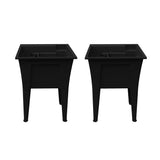 RUGGED TUB 24 in. x 22 in. Black Freestanding Utility Laundry Sink (Pack of 2)