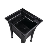 RUGGED TUB 24 in. x 22 in. Black Freestanding Utility Laundry Sink (Pack of 2)