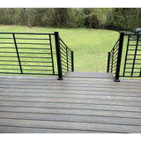 FORTRESS Axis Black Steel 34-in x 34.5-in Gate