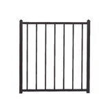 FORTRESS Fe26 40 in. H x 34.5 in. W Black Sand Steel Gate
