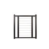 FORTRESS Fe26 Horizontal Cable Rail 34.5-in x 34.5-in Black Sand Railing Gate