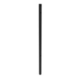 FORTRESS Athens 2-in x 2-in x 6.5-ft Gloss Black Aluminum Flat Top and Bottom Design Gate Post for Pool Application