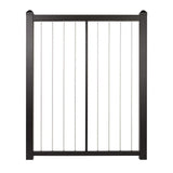 FORTRESS Fe26 Vertical Cable Rail 34.5-in x 34.5-in Black Sand Railing Gate