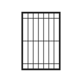 4.25 ft. W x 6.25 ft. H Estate Gloss Black Steel Gate