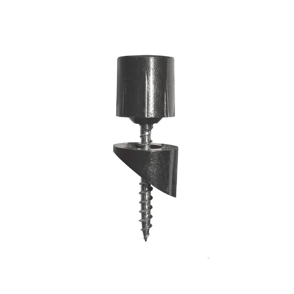 NUVO IRON 3/4 in. x 3/4 in. x 26 in. Galvanized Steel Round Baluster Fence Rails with 60 Surface Mount Connectors (30-Pack)