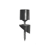 NUVO IRON 3/4 in. x 3/4 in. x 26 in. Galvanized Steel Round Baluster Fence Rails with 60 Surface Mount Connectors (30-Pack)