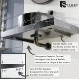11 in. L Black Steel Heavy Duty Floating Granite Bracket (1-Pack)