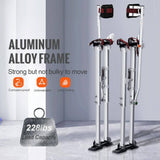 SKYSHALO Drywall Stilts 36 to 50 in. Adjustable Aluminum Tool Stilts with Protective Knee Pads Durable and Non-slip Work Stilts