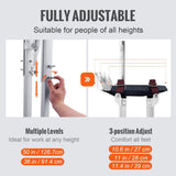 SKYSHALO Drywall Stilts 36 to 50 in. Adjustable Aluminum Tool Stilts with Protective Knee Pads Durable and Non-slip Work Stilts