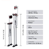 SKYSHALO Drywall Stilts 36 to 50 in. Adjustable Aluminum Tool Stilts with Protective Knee Pads Durable and Non-slip Work Stilts