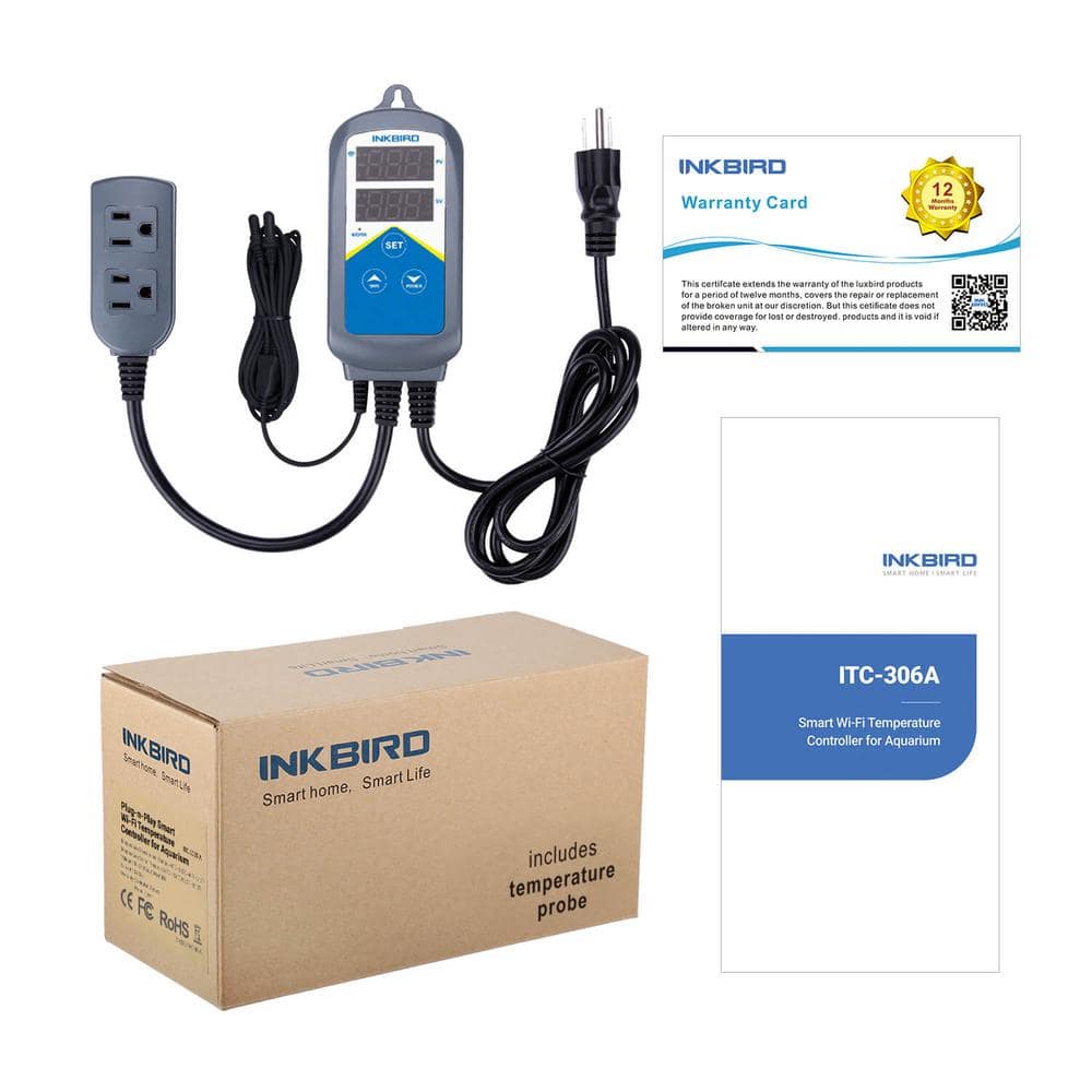 INKBIRD Wi-Fi Aquarium Temperature Controller with Waterproof Sensor