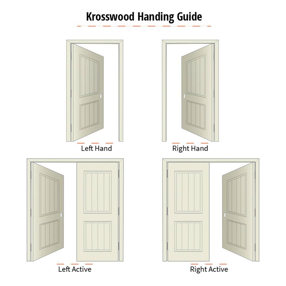 Krosswood Doors 36 in. x 80 in. Knotty Alder 2-Panel Left-Hand Inswing Black Stain Prehung Wood Front Door