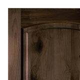 Krosswood Doors 42 in. x 80 in. Knotty Alder 2 Panel Right-Hand/Inswing Black Stain Wood Prehung Front Door
