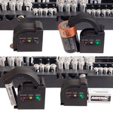 Stalwart 0 Gal. Capacity Battery Organizer Storage Case with Removable Volt Tester (70-Piece)