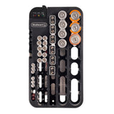 Stalwart 0 Gal. Capacity Battery Organizer Storage Case with Removable Volt Tester (70-Piece)