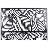 Sudzendf Outdoor and Indoor Freestanding Decorative Privacy Screen Metal Privacy Screen, Fence Panels in Black