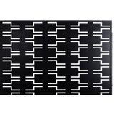 Sudzendf Outdoor and Indoor Freestanding Decorative Privacy Screen Metal Privacy Screen, Fence Panels in Black