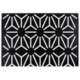 Sudzendf Outdoor and Indoor Freestanding Decorative Privacy Screen Metal Privacy Screen, Fence Panels in Black