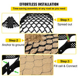 SVOPES Ground Grid, 300 in. x 114 in. x 3 in. Geo Grid for Stabilization, 1885 lbs. /Sqft Plastic Paver for DIY Patio, Walkway