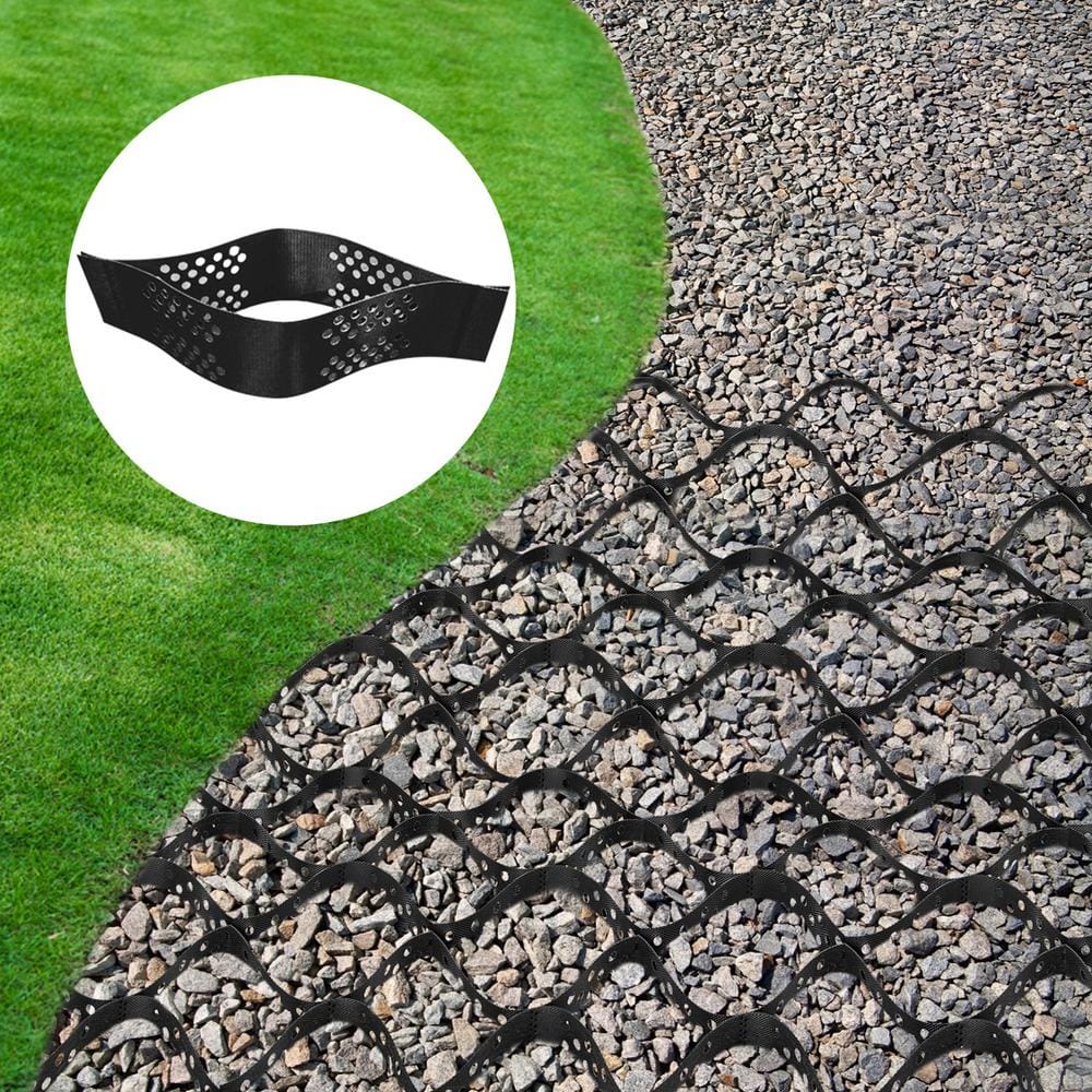 SVOPES Geo Cell Ground Grid 9 ft. x 17 ft. 4 in. Thick HDPE Gravel Stabilization Plastic Grid, 1885 lbs. Paver