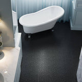 Tidoin Outdoor 1 ft. x 1 ft. Composite Deck Tile in Black(12 Per Box)