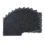 Tidoin Outdoor 1 ft. x 1 ft. Composite Deck Tile in Black(12 Per Box)