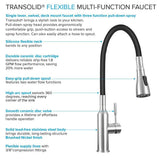 Transolid All-in-One 22 in. x 22 in. x 35 in. Metal Drop-In Laundry/Utility Sink and Cabinet in Black