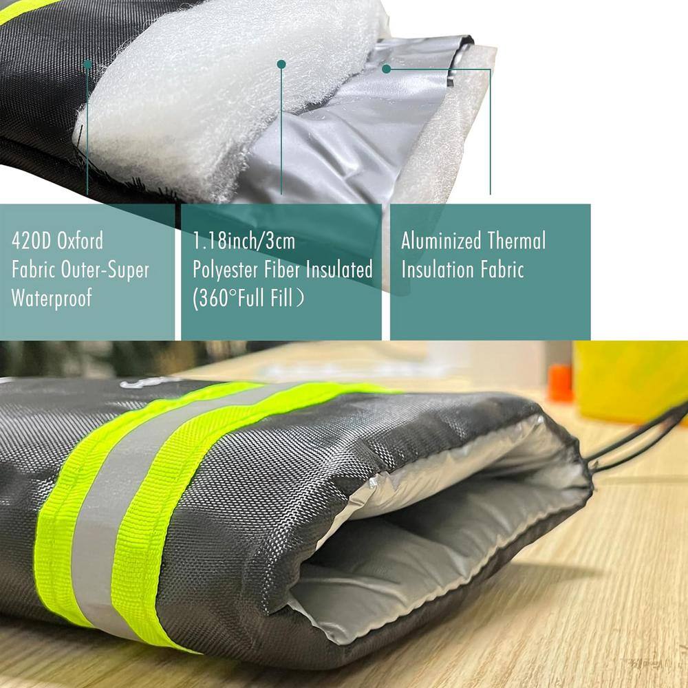 Lukvuzo Outdoor Faucet Covers for Winter Protection (4-Pack)