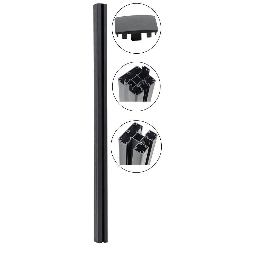 Veranda Euro Style 8 ft. Ground Install Fence Post Kit
