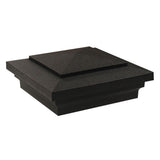 Veranda 4 in. x 4 in. Black Craftsman Post Cap